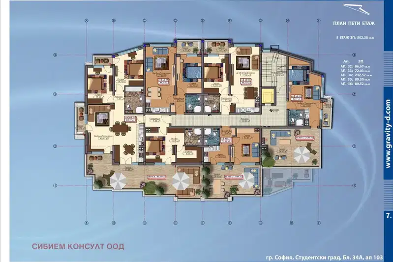 2-bedroom apartment in Sofiya, Drujba 1