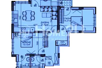 Тристаен апартамент в София, Дружба 1