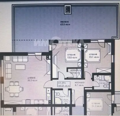 Photo 3 — 3-bedroom apartment in Sofiya, Drujba 2