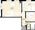Снимка 4 — Тристаен апартамент с тераса в Дружба 2, София