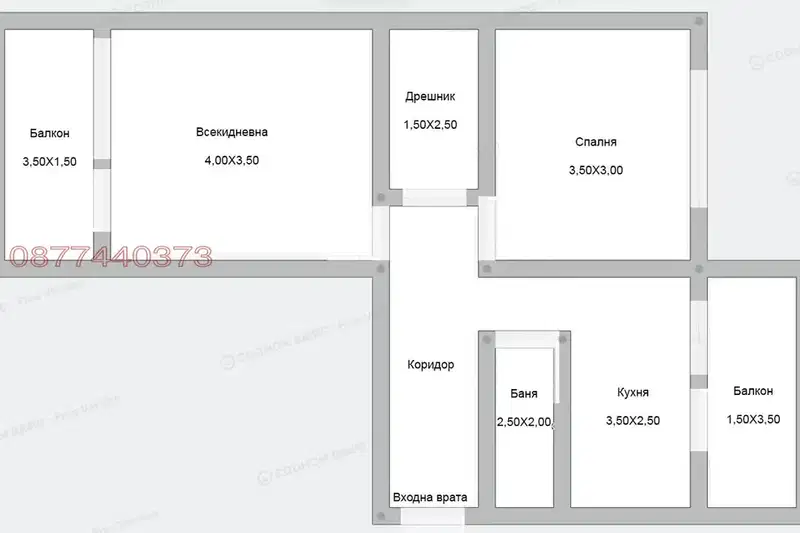 2-bedroom apartment in Sofia, Goce Delchev
