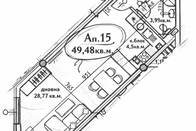 apartment in Sofiya, Gorublyane
