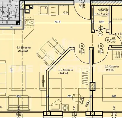 Photo 2 — 3-bedroom apartment in Sofiya, Hadji Dimityr