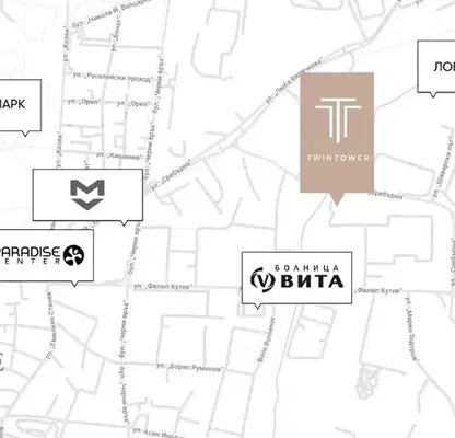 Снимка 4 — Двустаен апартамент с тераса в Хладилника, София