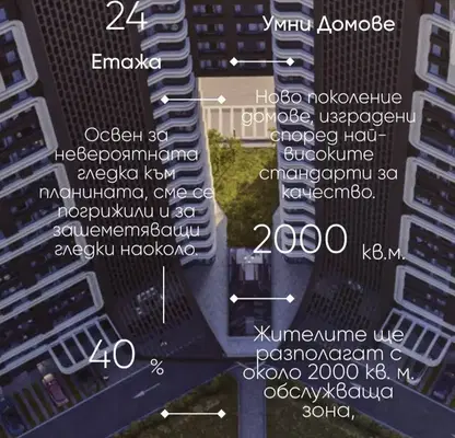 Снимка 3 — Двустаен апартамент с южна тераса в Кръстова вада, София