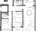 Снимка 2 — Тристаен апартамент с тераса в Кръстова вада, София