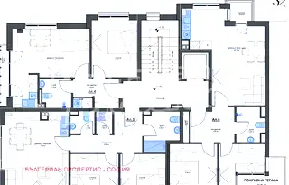 Тристаен апартамент с балкон в Кръстова вада, София