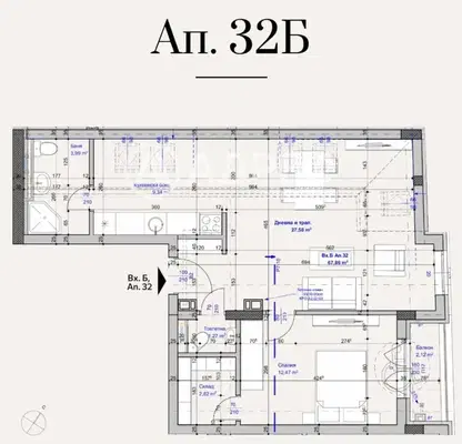 Photo 2 — Two-room apartment with terrace in Lagera, Sofia