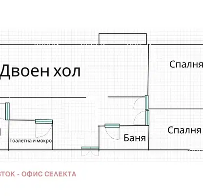 Снимка 3 — Просторен 3-стаен апартамент с гледка към Водната кула в Лозенец