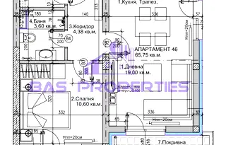 Двустаен апартамент с покривна тераса в Люлин 5, София