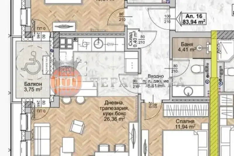 3-bedroom apartment in Sofiya, Lyulin 8