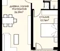 Снимка 2 — Двустаен апартамент с тераса в Люлин 9, София