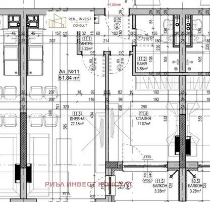 Снимка 3 — Двустаен апартамент с тераса в Манастирски ливади, София
