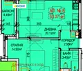Снимка 2 — Двустаен апартамент в Манастирски ливади с изложение запад