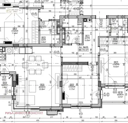Снимка 2 — Тристаен апартамент с тераса и гледка към Витоша в Манастирски ливади