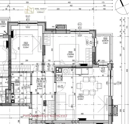 Снимка 3 — Тристаен апартамент с тераса и гледка към Витоша в Манастирски ливади