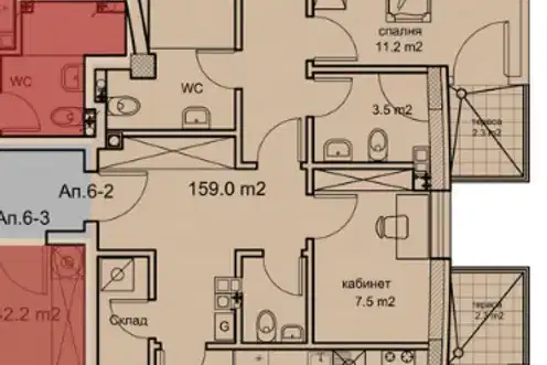 4-bedroom apartment in Sofiya, Manastirski Livadi