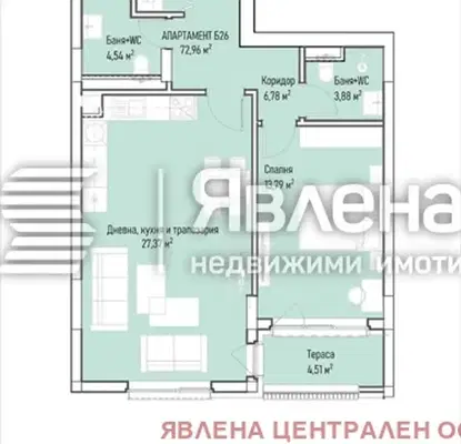 Снимка 4 — Двустаен апартамент в София, Младост 4