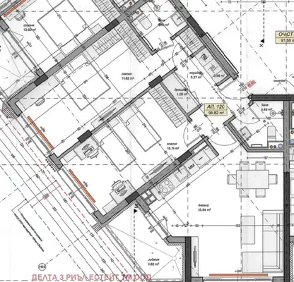 Photo 2 — Three-room apartment in Mladost 4 with southwest aspect