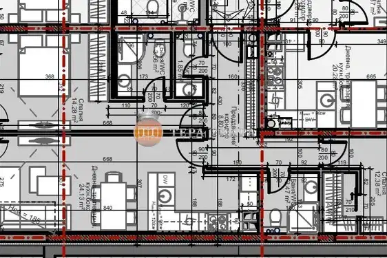 Тристаен апартамент с тераса в Младост 4, София, ново строителство