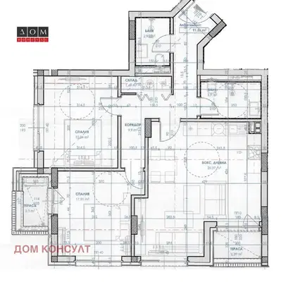 Снимка 2 — Тристаен апартамент в Младост 4 с две тераси