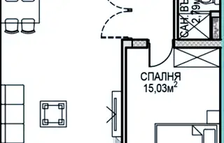 Апартамент 2-стаен в Обеля 2 с асансьор и ново строителство