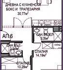 Апартамент 2-стаен в Обеля 2 с асансьор и ново строителство