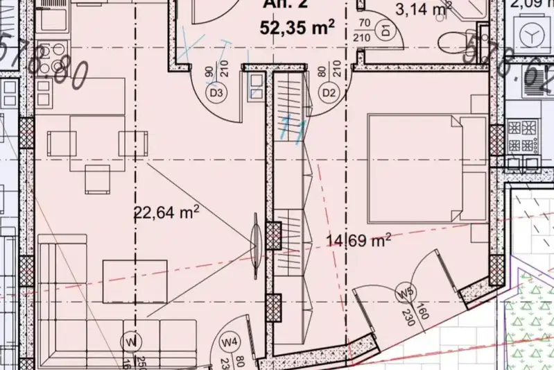 Двустаен апартамент с южно изложение в Овча купел 1