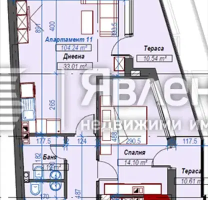 Снимка 4 — Тристаен апартамент в Редута с тераса и асансьор