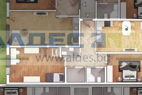 3-bedroom apartment in Sofiya, Slaviya