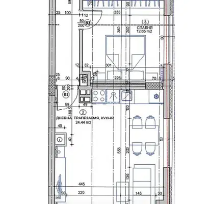 Photo 2 — Two-room apartment with balcony in Vitosha district, Sofia