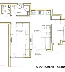Тристаен апартамент с южен балкон в кв. Витоша, София