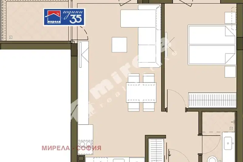 3-bedroom apartment in Sofiya, Vrybnica 1