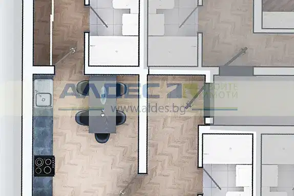 Three-room apartment with balcony in Zona B-19, Sofia