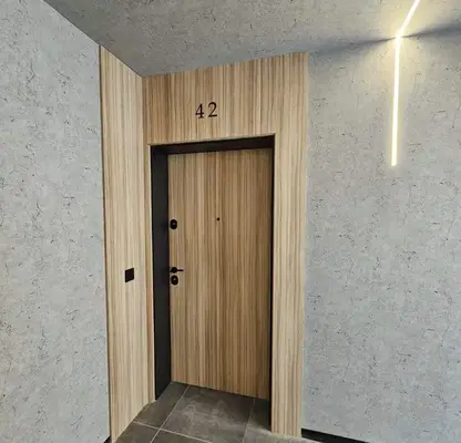 Photo 4 — Two-room apartment in Zona B-5 with view of landscaped courtyard