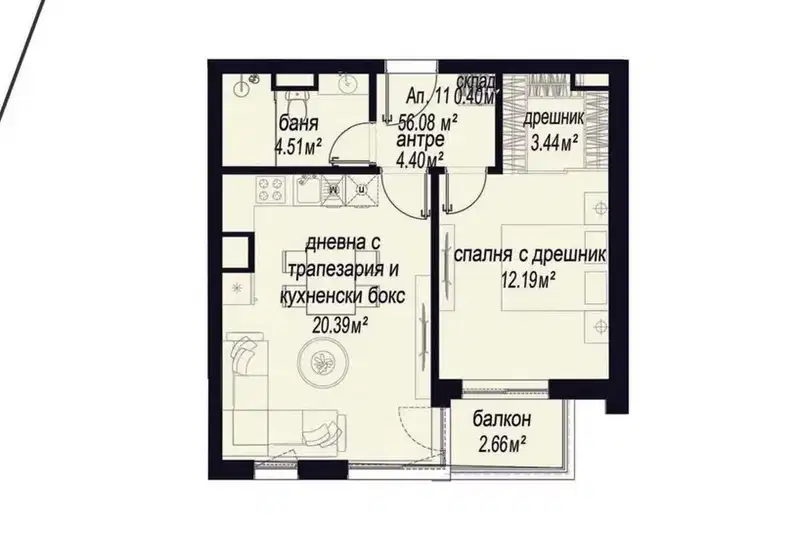 apartment in Sofiya, Zona B-5