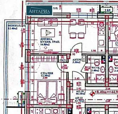 Снимка 3 — Апартамент 2-стаен в Нов град, Созопол с две тераси