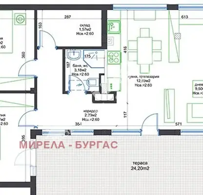 Снимка 5 — Тристаен апартамент в Бургас, Созопол