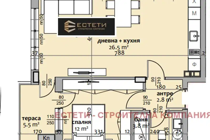 apartment in Stara Zagora, Tri Chuchura - Centyr