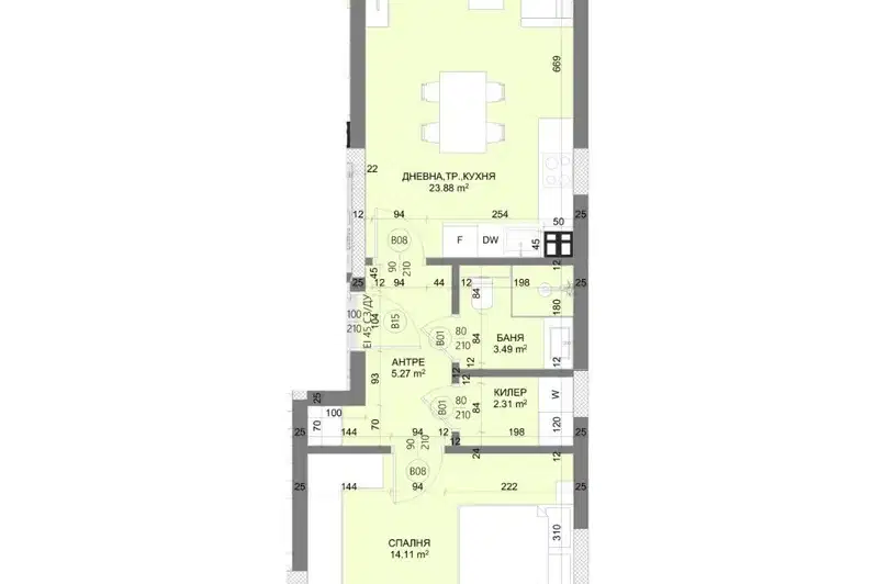 2-bedroom apartment in Varna, Asparuhovo