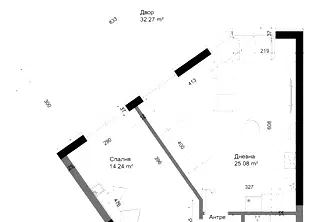Апартамент 2-стаен в Аспарухово с двор и гледка към езерото