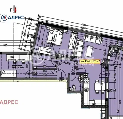 Снимка 2 — Тристаен апартамент във Варна, Аспарухово