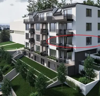 Снимка 3 — Тристаен апартамент с морска панорама в Бриз, Варна