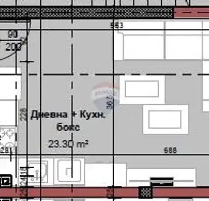 Photo 2 — One-room apartment with terrace in Izgrev, Varna
