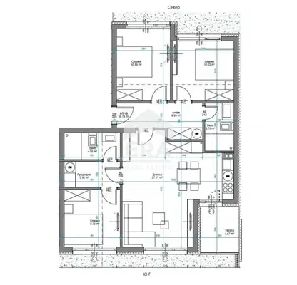 Снимка 4 — Четиристаен апартамент с двор в кв. Изгрев, Варна