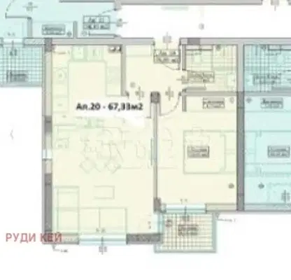 Photo 3 — Two-room apartment with terrace and view in m-t Pchelina, Varna