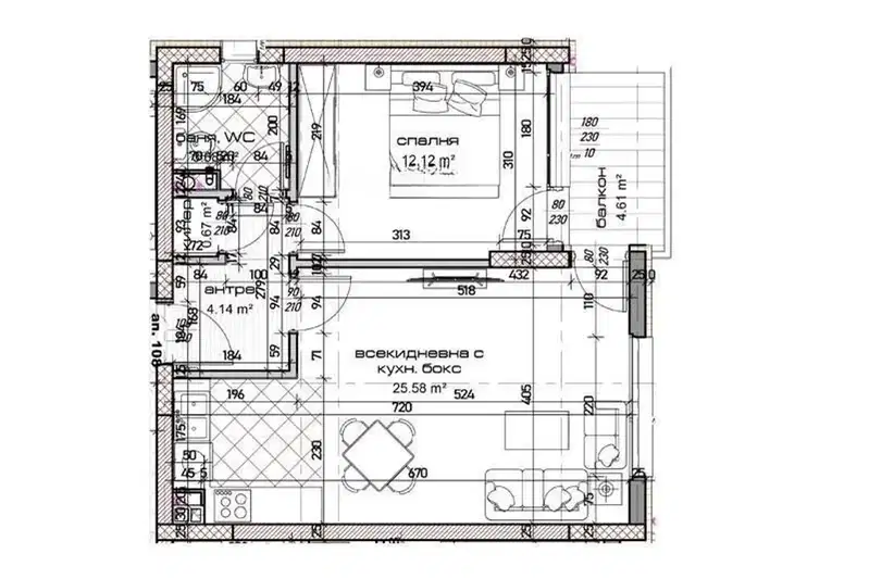 2-bedroom apartment in Varna, Mladost 1