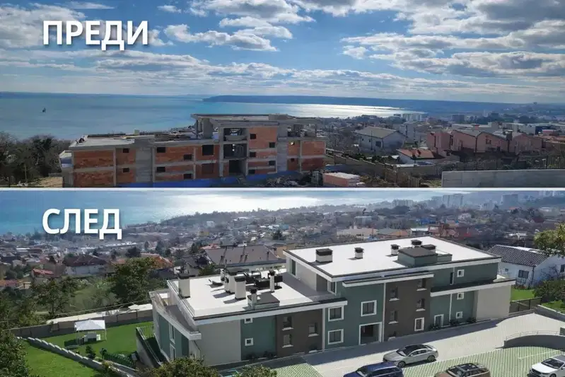Просторен 2-стаен апартамент с голяма тераса в Свети Никола, Варна