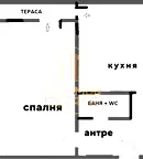 Двустаен апартамент с тераса в Трошево, Варна