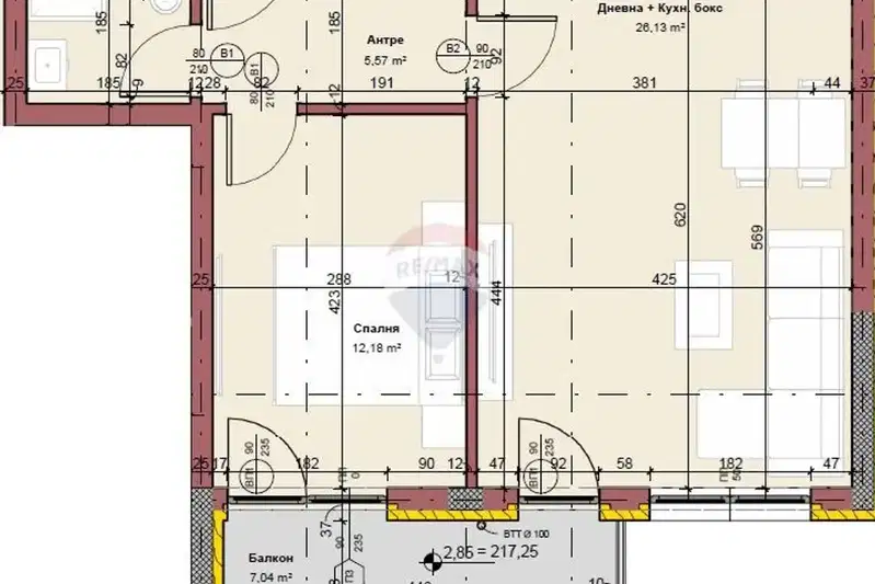 2-bedroom apartment in Varna, Vinica